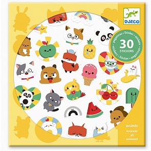 Набор наклеек Эмодзи, 30 шт (Djeco, 09266)